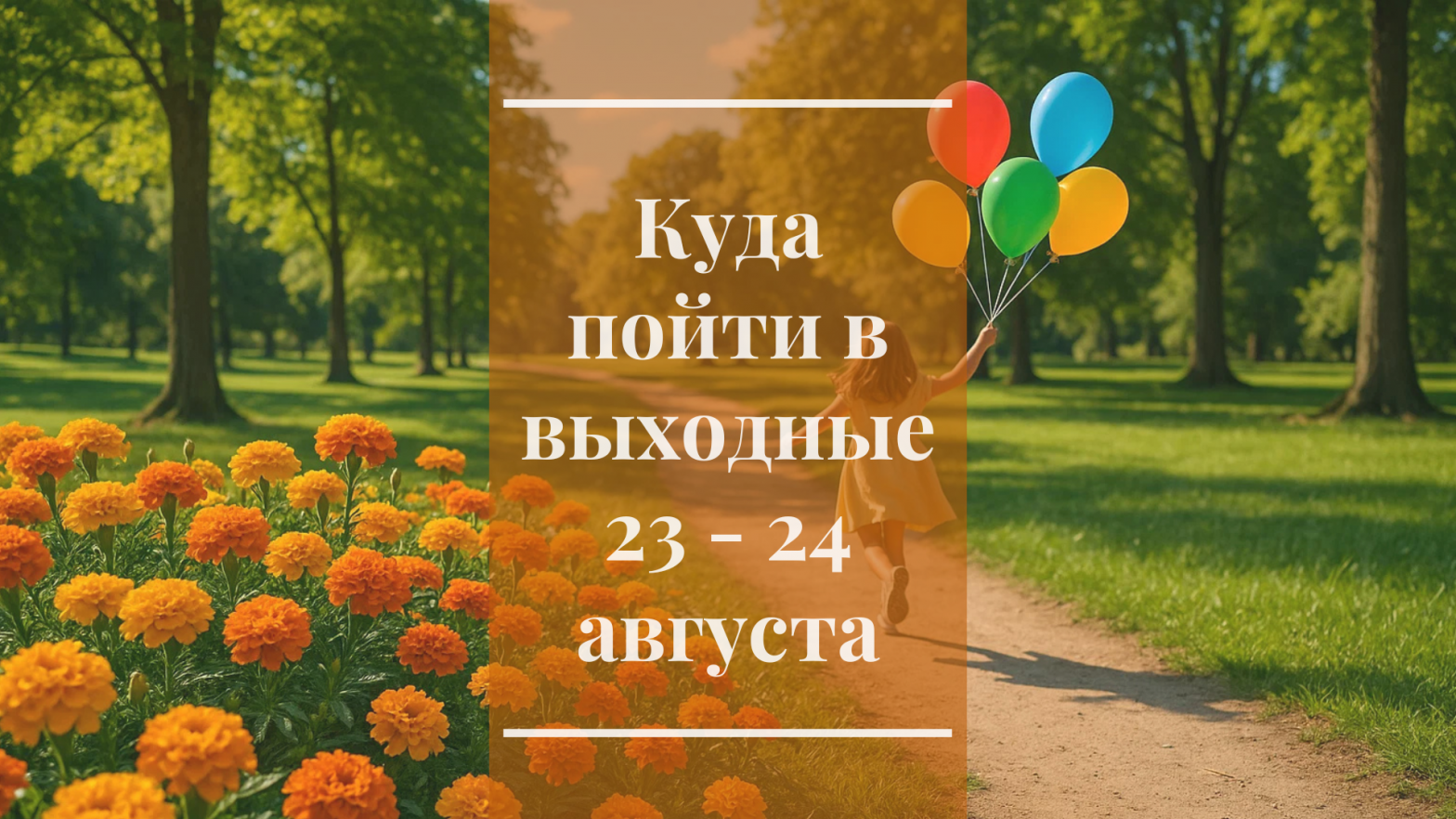 Куда пойти в выходные 23 — 24 августа
